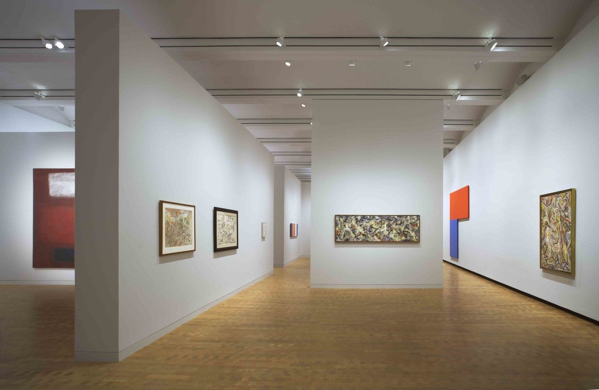 An installation shot of a Gallery show