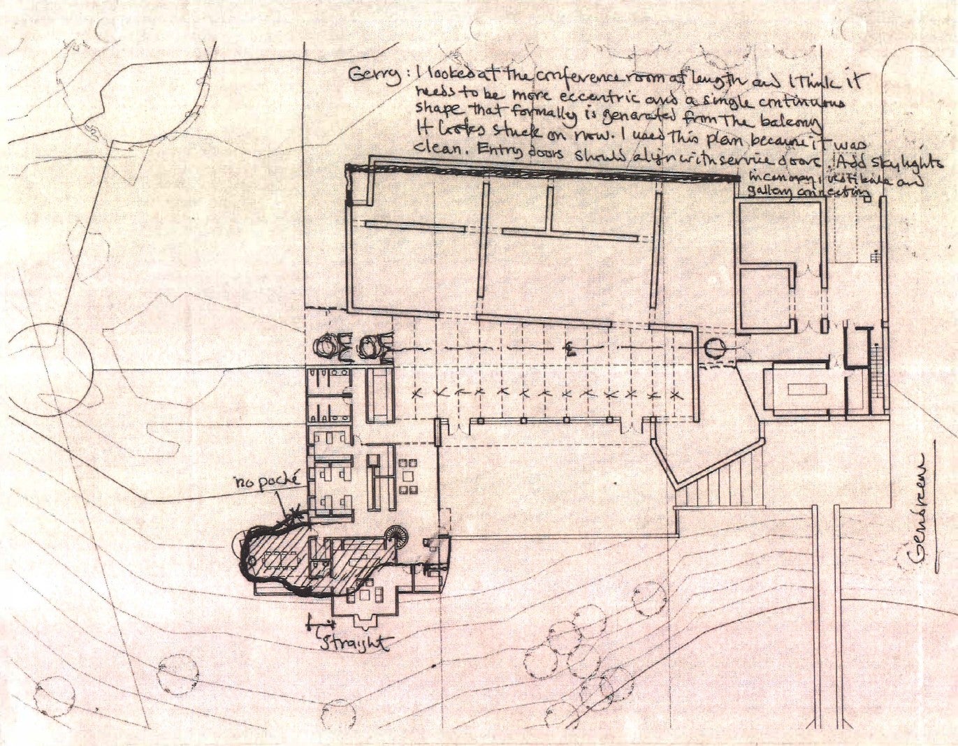 A architectural drawing