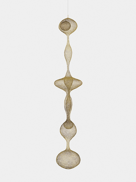 Untitled </i> (S.693, Hanging Six-Lobed, Two-Part, Complex Form within a Form with One Suspended Sphere in the Top Lobe)