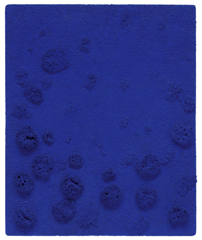 Untitled Blue Sponge Relief (RE 21)